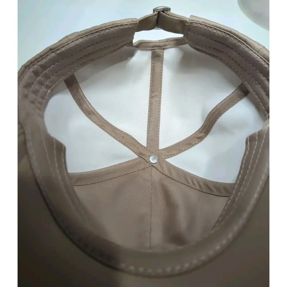 Alo Yoga Satin Off Duty Cap Baseball Hat Limited Edition Taupe